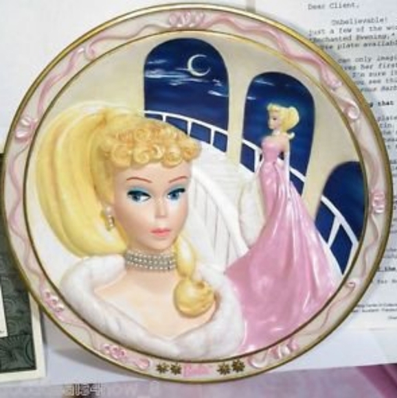 Barbie Enchanted Evening Collectible Plate Forever Glamourous First Issue LE - Picture 1 of 4